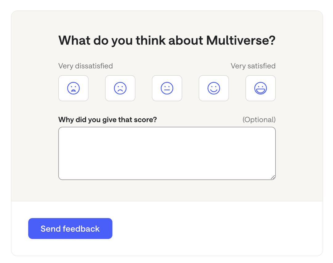 An image of a feedback form.
